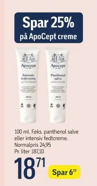 Føtex Apocept creme tilbud