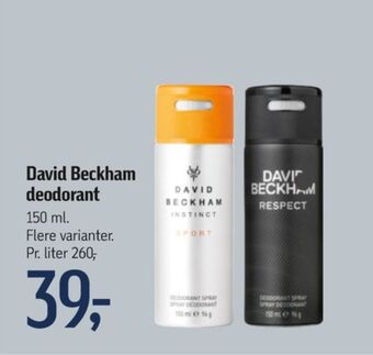 Føtex David beckham deospray tilbud