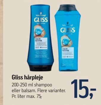 Føtex Gliss shampoo tilbud