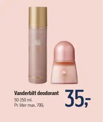 Føtex Vanderbilt deospray tilbud
