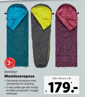Lidl Rocktrail sovepose tilbud