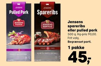 Kvickly Jensens pulled pork tilbud