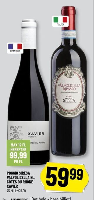 Løvbjerg Ukendt fransk rødvin tilbud