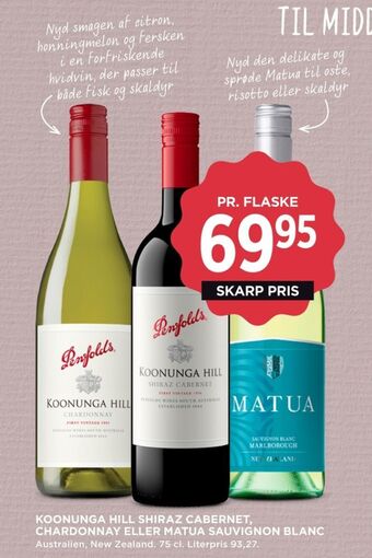 MENY Ukendt australsk hvidvin tilbud