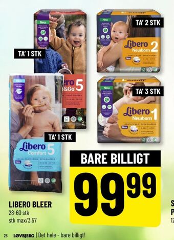Løvbjerg Comfort bleer str 5 10-14 kg tilbud