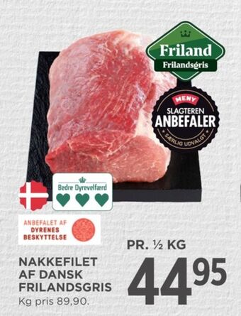 MENY Friland frilandsgris nakkefilet tilbud
