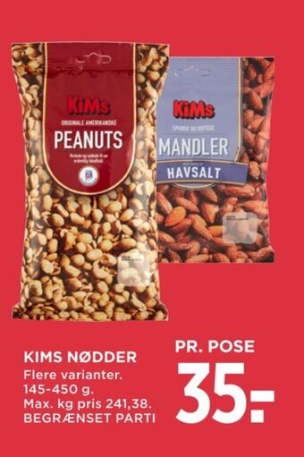 MENY Kims peanuts tilbud