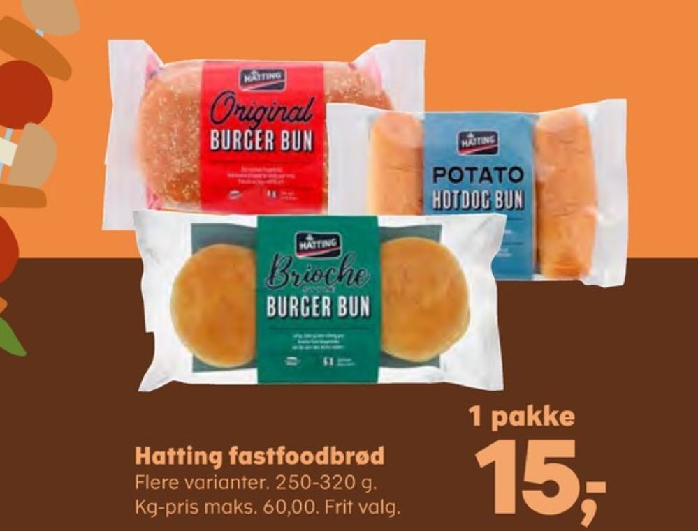 SuperBrugsen Hatting burgerboller tilbud