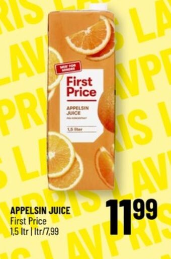 First price appelsinjuice