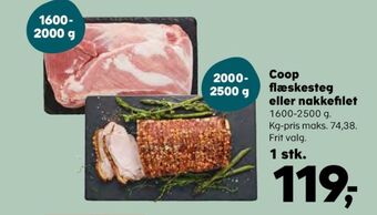 SuperBrugsen Coop flæskesteg tilbud