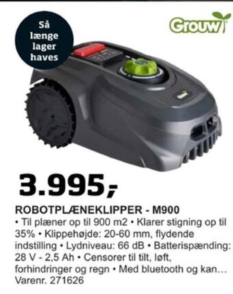 Bygma Grouw robotplæneklipper tilbud