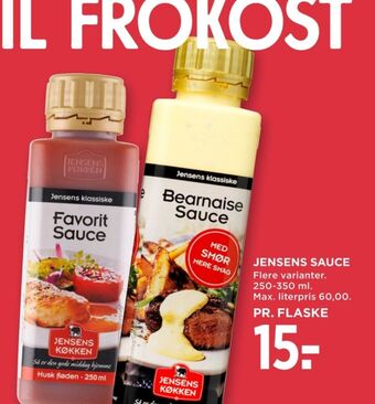 MENY Jensens køkken sauce flydende tilbud