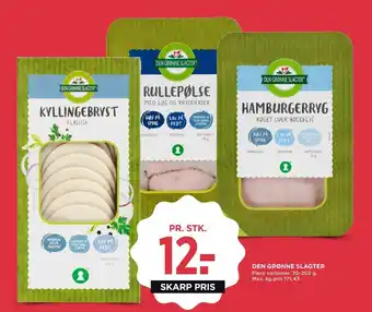 MENY Den grønne slagter rullepølse med løg & krydderier tilbud