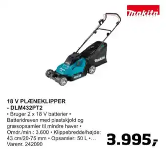 Bygma Makita plæneklipper tilbud