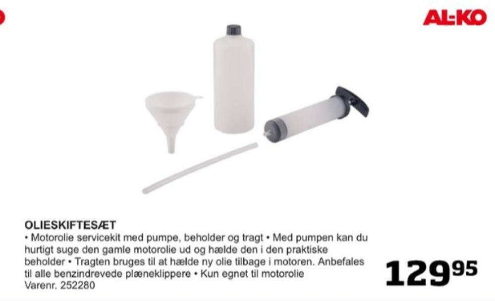 Bygma Al-ko olieskift tilbud