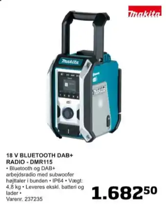 Bygma Makita arbejdsradio tilbud