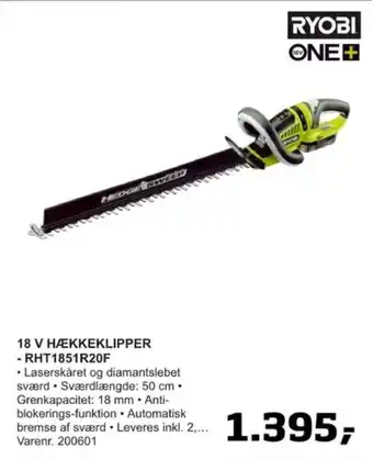 Bygma Ryobi hækkeklipper tilbud