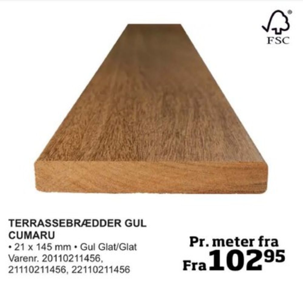 Bygma Ukendt terrassebrædder tilbud