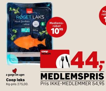 SuperBrugsen Coop laks i skiver tilbud