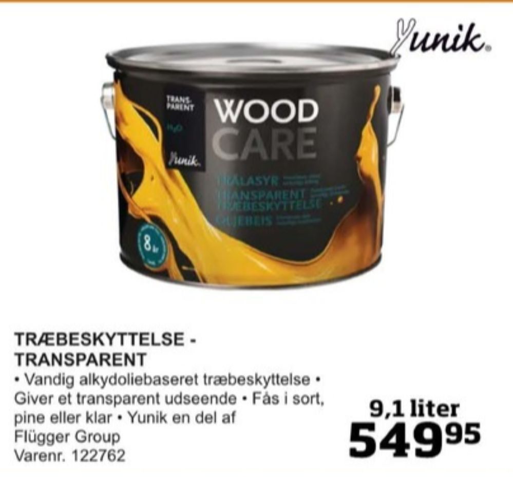 Bygma Yunik træbeskyttelse tilbud