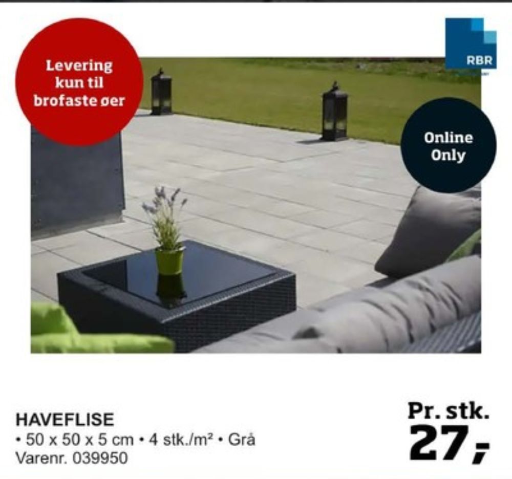Bygma Rbr belægningsflise tilbud