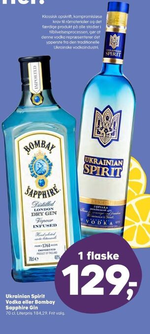 SuperBrugsen Sapphire gin tilbud