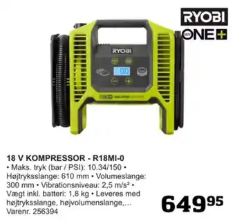 Bygma Ryobi kompressor tilbud