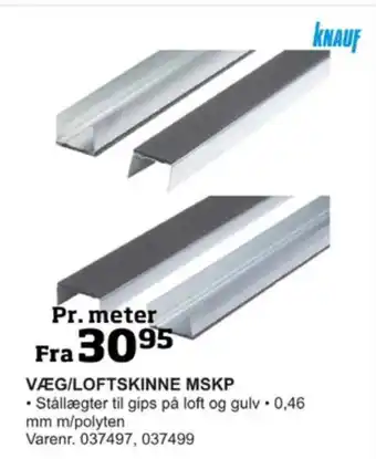 Bygma Knauf skinne tilbud