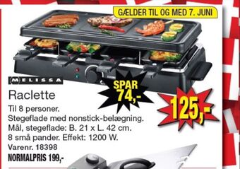 Harald Nyborg Melissa raclette tilbud