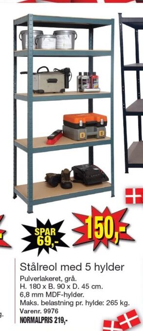 Harald Nyborg Ukendt stålreol tilbud