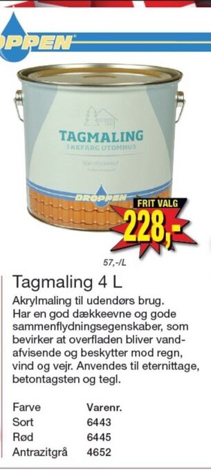 Harald Nyborg Droppen maling tilbud