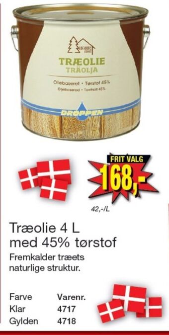 Harald Nyborg Droppen træolie tilbud