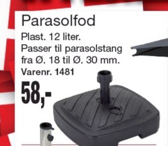 Ukendt parasolfod