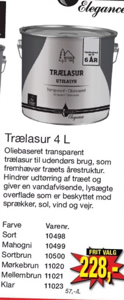 Harald Nyborg Elegance træbeskyttelse tilbud