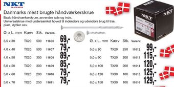 Nkt fasteners skruer
