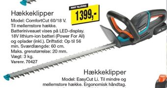 Harald Nyborg Gardena hækkeklipper tilbud