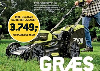 Ryobi plæneklipper