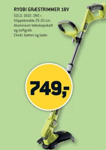 XL-BYG Ryobi græstrimmer tilbud