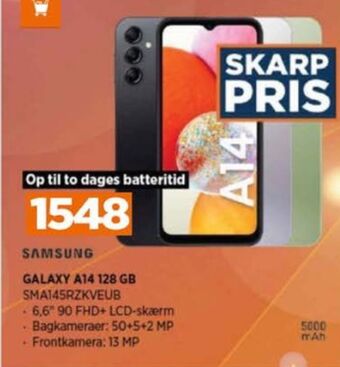 Power Galaxy a14 mobiltelefon tilbud