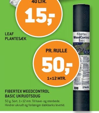 XL-BYG Fibertex ukrudtsdug tilbud