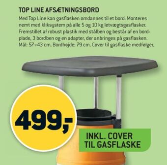 Top line gasflaskebord
