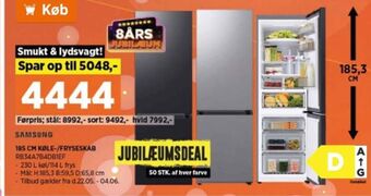 Power Samsung køle/fryseskab tilbud