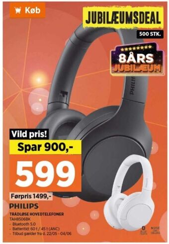 Power Philips headset tilbud