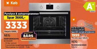 Power Aeg indbygningsovn tilbud