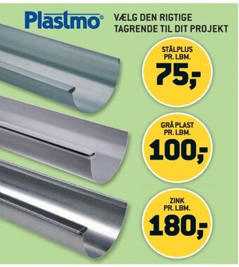 XL-BYG Plastmo tagrende tilbud
