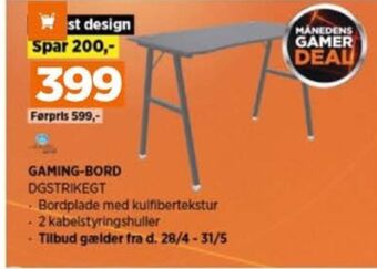 Power Dacota gamerbord tilbud