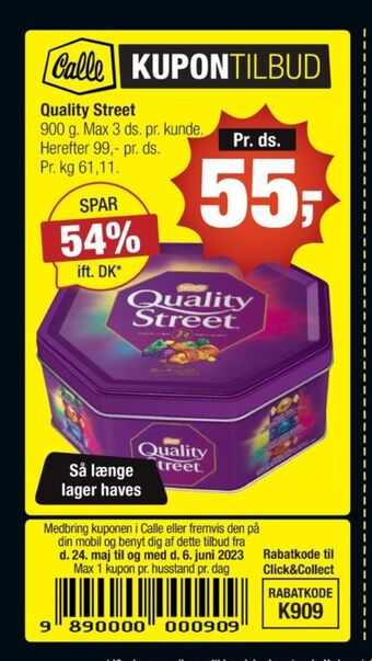 Quality street dessertchokolade