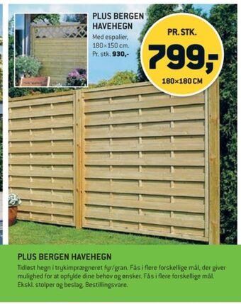 XL-BYG Plus havehegn tilbud