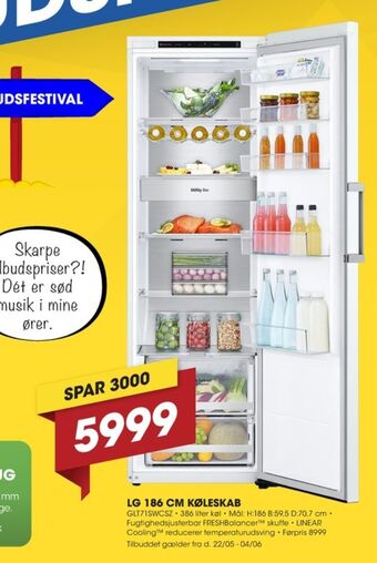 Punkt1 Lg køleskab tilbud