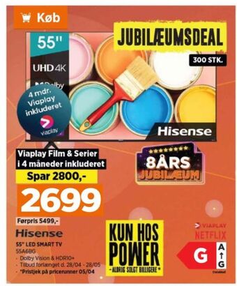 Power Hisense tv tilbud